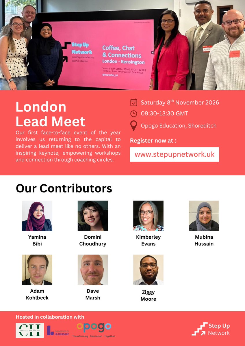 StepUpNet_Ed's tweet image. In under one month we will be gathered in London for our first lead meet of the year.

Join us with @msybibi @nourishworkplce @supernova2gold @mradamkohlbeck @PodSlt and many more.

Tickets are going quick and will cut off soon, hope to see you there!

eventbrite.co.uk/e/step-up-lond…