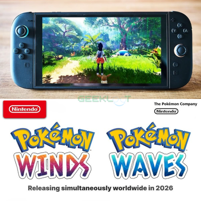 🚨Nintendo Pokémon Game Leak🚨

Pokémon Winds &amp; Waves is allegedly releasing in 2026, featuring updated graphics, Asian inspired islands, and survival gameplay.