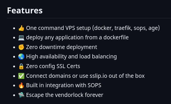 golangch's tweet image. Make hosting side projects as straightforward, affordable, and production-ready as possible. Bare metal to production ready in mins; your own fly server on your VPS.
#golang based

github.com/MightyMoud/sid…