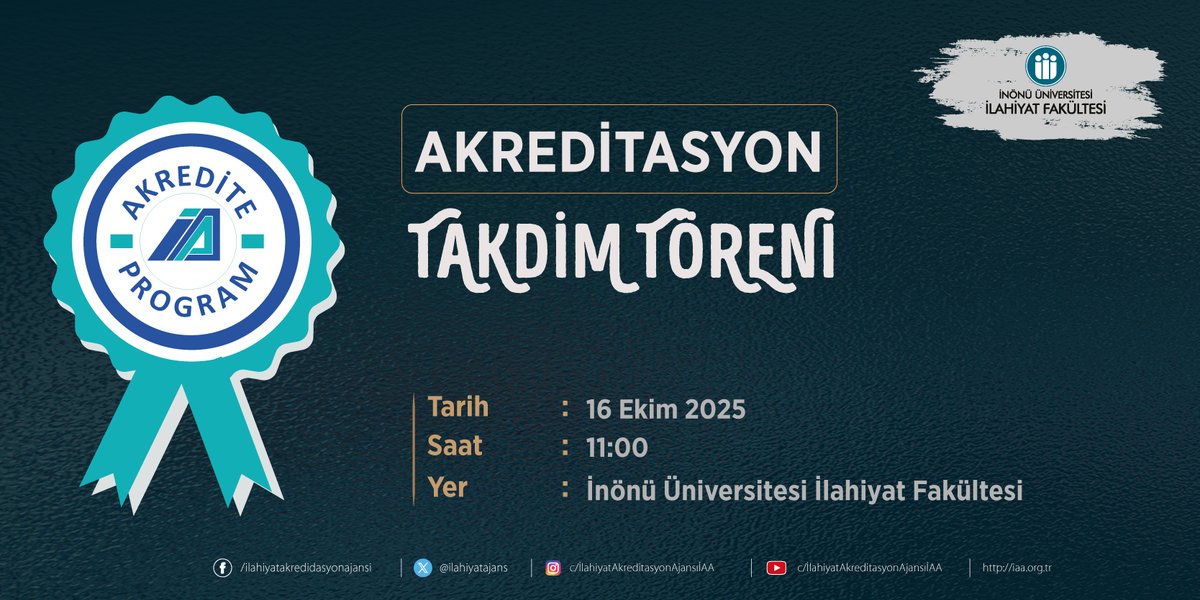 İlahiyat Akreditasyon Ajansı-İAA (@ilahiyatajans) on Twitter photo 