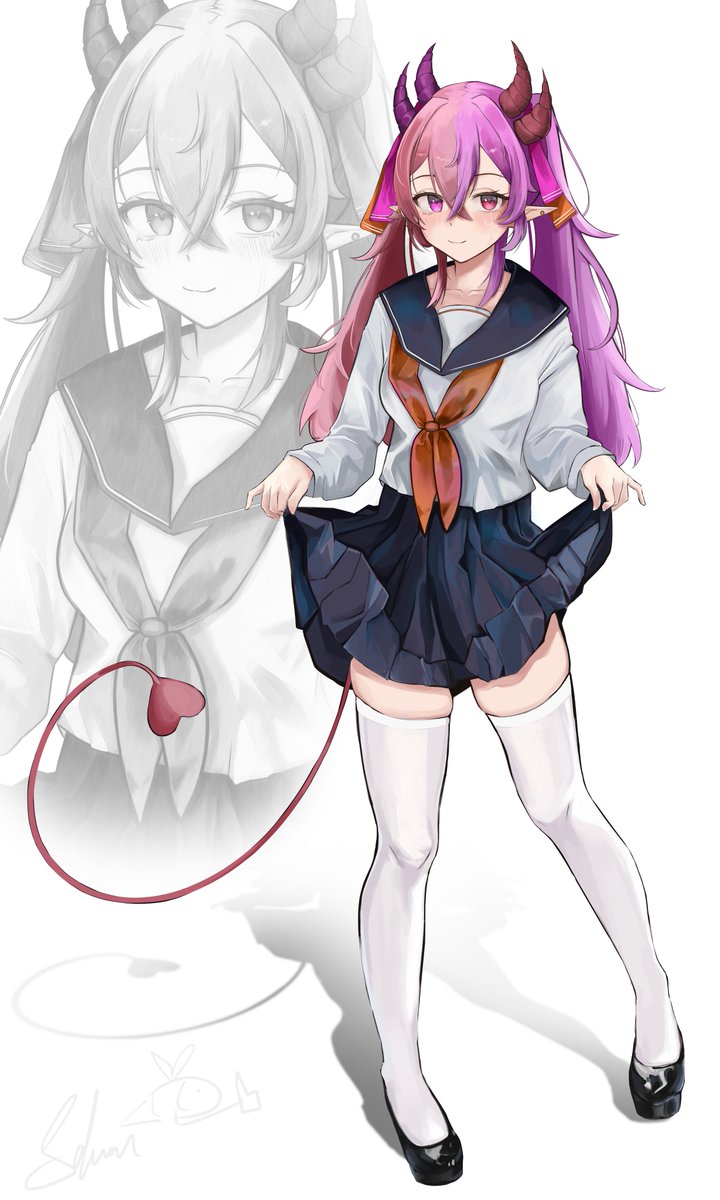 #illustration of #Vtuber Hollyrious 🩷💜