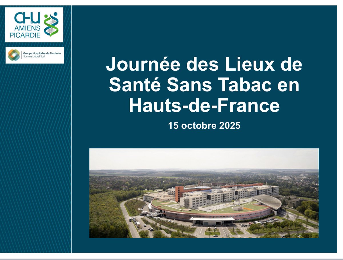 🚭 Aujourd’hui nous partageons notre expérience #CampusSansTabac. 
🎓 +1500 étudiants engagés pour des environnements d’apprentissage sans tabac.
Une action collective pour la santé publique et la prévention.

#Prévention #Santé #Addictions #HautsDeFrance #Amiens #CHUAmiens