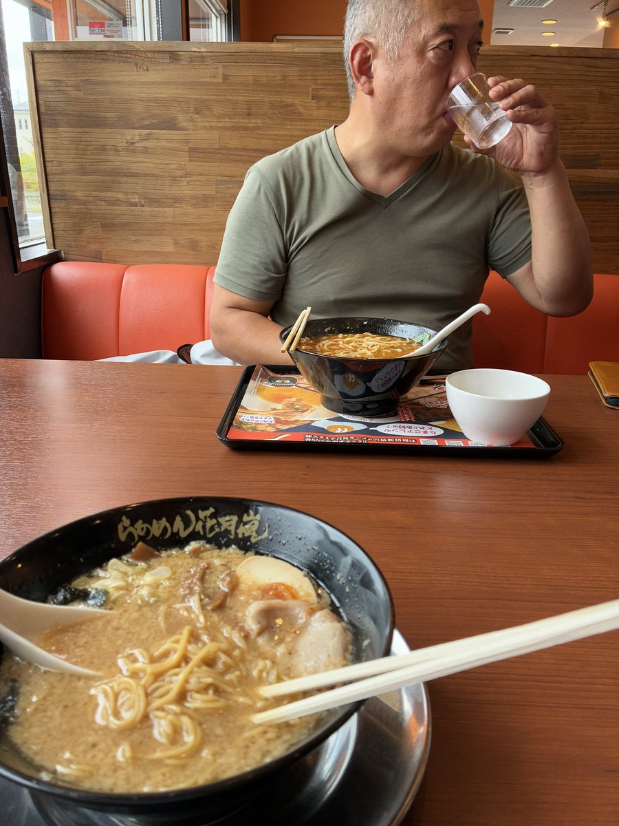 fuji35go's tweet image. クロちゃんと（@Kurochan35X ）🍜

#らあめん花月嵐
#らあめん花月嵐四街道店
#四街道市