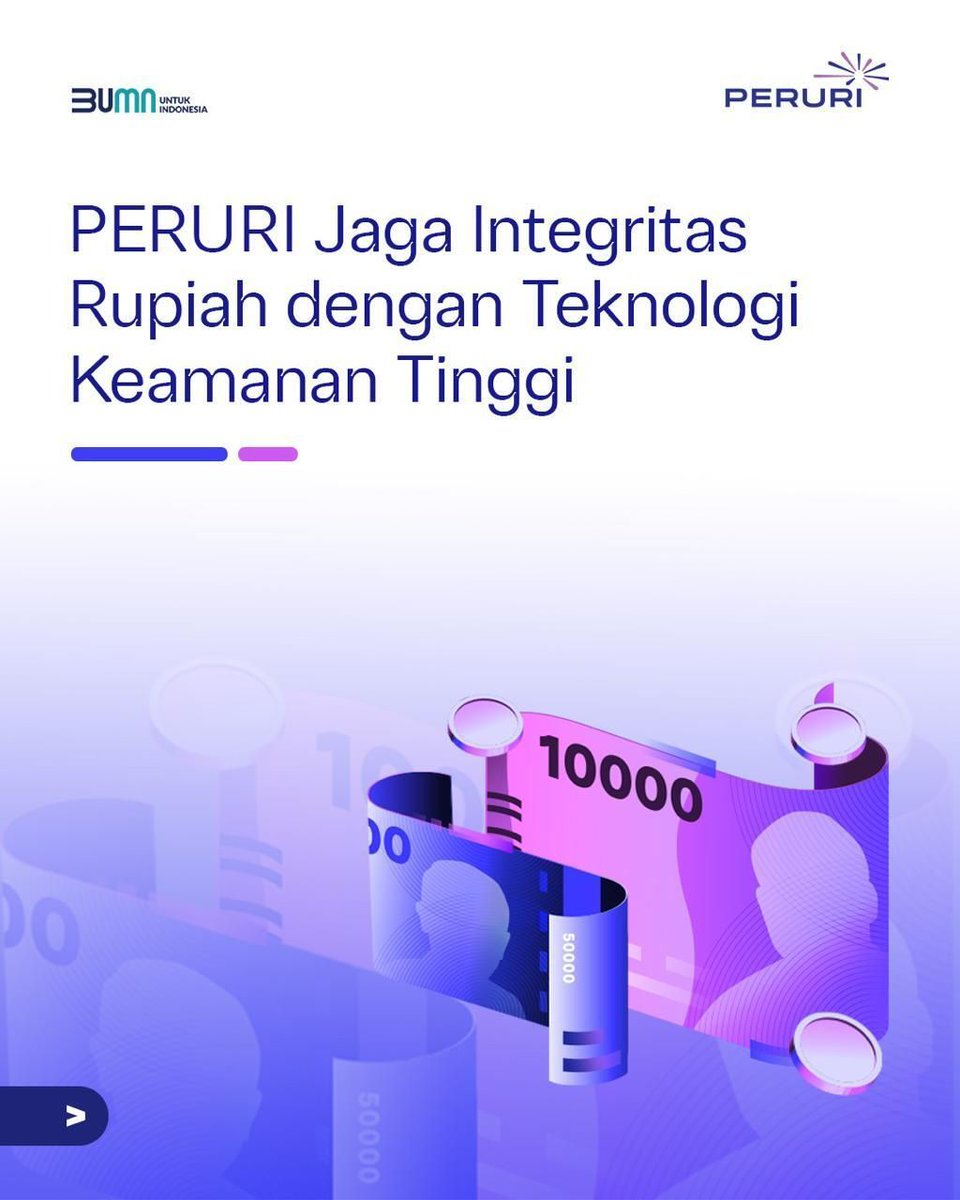 RorenWijaya's tweet photo. PERURI menggunakan teknologi mutakhir seperti tinta khusus, hologram dan watermark agar tidak mudah dipalsukan.

#PerusahaanTeknologiHighSecurity #InnovationforASovereignFuture #KemajuanBerdaulat #InovasiKeamananTinggi #PeruriGovTechIndonesia #TrusteeOfSovereignty https://t.co/dGStezj90C