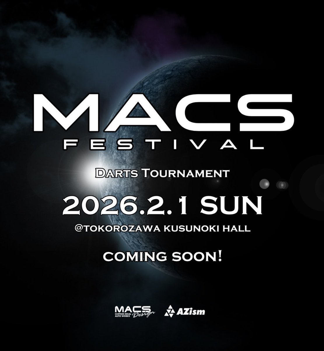 ✨️MACS FESTIVAL(マックス フェス)✨️

MACS Design主催のダーツトーナメント
開催決定‼️

続報をお待ちください。

#macsdesign
#マックスデザイン
#macsfestival
#マックスフェス
#azism