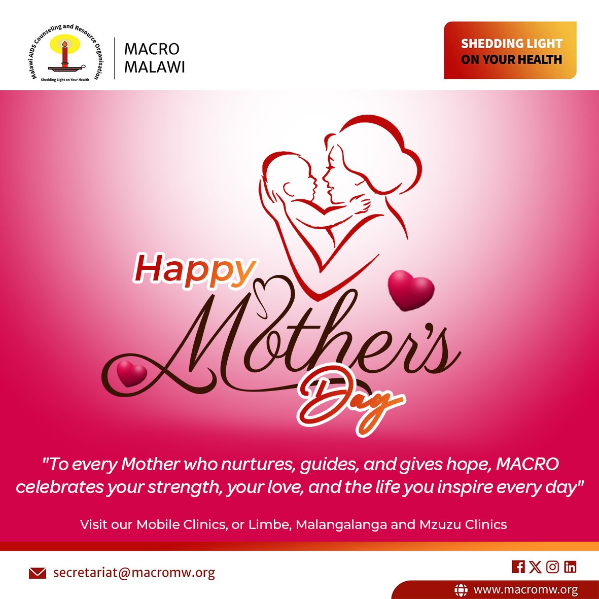 Today, we honor the incredible mothers who give unconditional love, protect with courage, and uplift families and communities with strength.

We celebrate mothers as pillars of care, resilience and hope. Thank you for all that you do.

Happy Mother's Day🤍