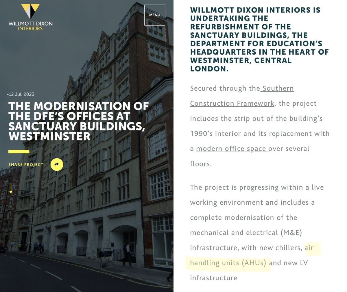 If you receive an attendance letter from your child’s school, you might want to mention this in your reply.

The Department for Education got brand new, enhanced air handling systems at its HQ last year.

Yet still refuses to implement clean air policies in UK schools… 🤔