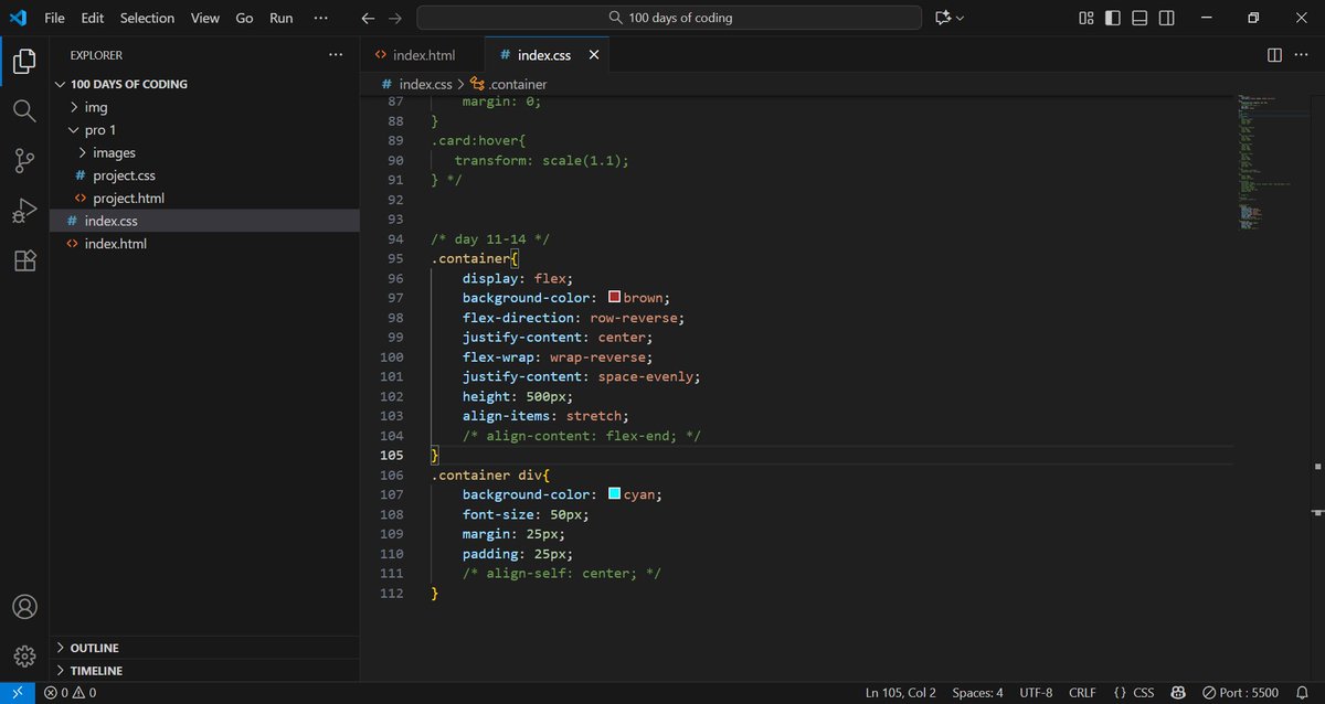 abolaji_web's tweet image. Day 11–14: Flexbox
Master Flexbox for layouts: display: flex, justify-content, align-items.
Practice: Build a navigation bar and a 3-column layout.
#100daysofcoding #buildinpublic #programming