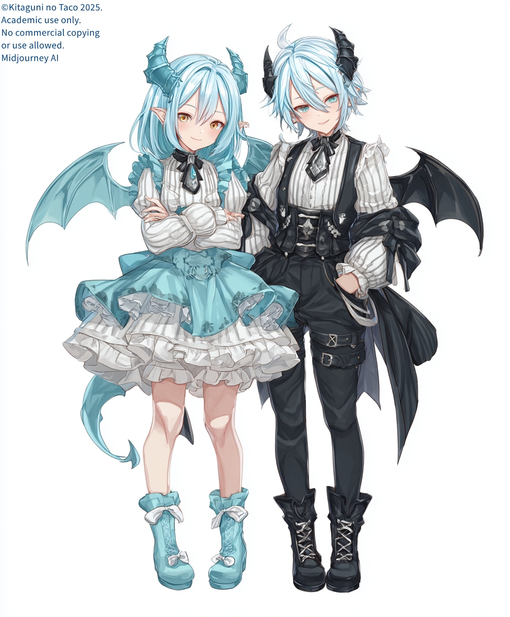 #クリスタルドラゴンツインズ ＃MidjourneyV7