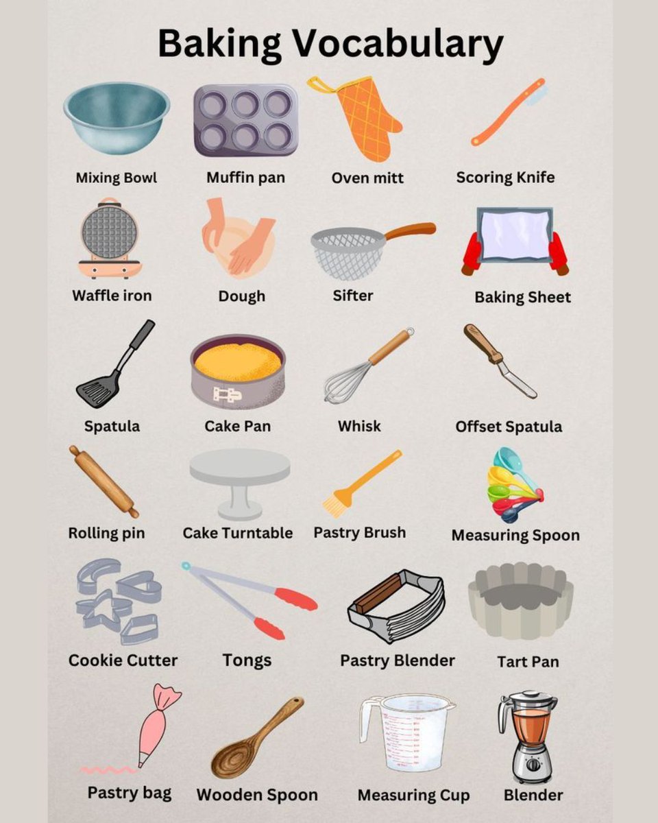 bestbakingtips's tweet image. 📚 Step into the world of baking with confidence! 🍰 Learn the essential baking terms every beginner should know — because understanding the language is the first step to mastering the craft. 👩‍🍳✨
Share and save this!😉 

#BakingBasics #LearnToBake #BakingForBeginners #BakeSmart
