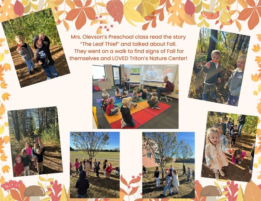Mrs. Olevson's Preschool class enjoyed a beautiful Fall day!