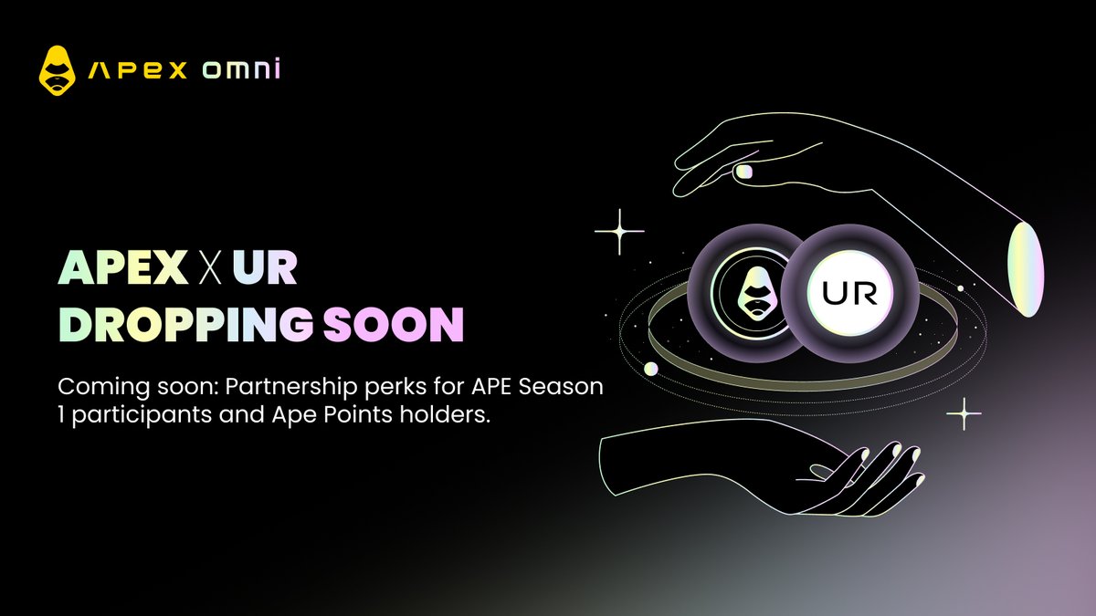 OfficialApeXdex's tweet image. Something new brewing with @UR_global for APE Season 1 👀🦍

Partnership that connects your APE points to real-world utility. Details coming soon.

Top 100 leaderboard holders might want to pay attention.