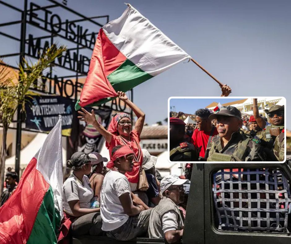 #SamvadaUpdate Madagascar Coup: Military Takeover Following Weeks of Unrest

Madagascar faces a major political upheaval as elite military unit CAPSAT has seized power, ousting President Andry Rajoelina after weeks of widespread protests against corruption and political