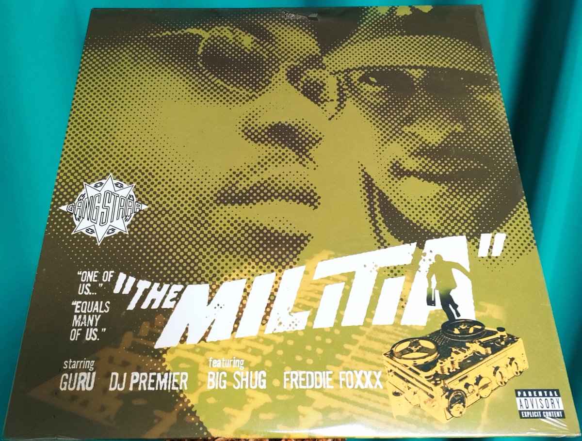 #単一色に染まっているアーティストジャケ貼ろうぜ 
Gang Starr    The Militia
サンプラーのようにターンテーブルを操る
DJ Premierにはかなり影響受けました😅
この曲video clip有るんだ...
youtu.be/GySKDJzZdfQ?si…