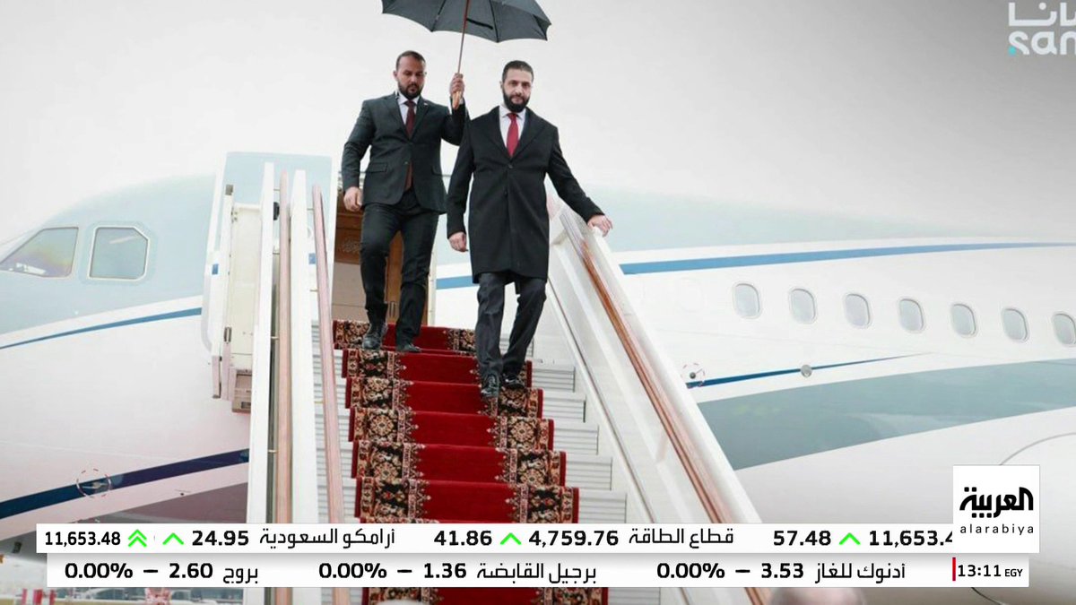 الشرع يصل موسكو و مصدر يؤكد: الرئيس السوري سيطالب بتسليم بشار الأسد #سوريا 