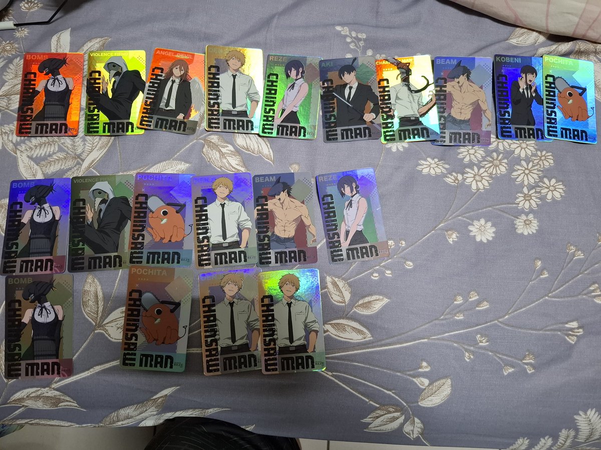 上面10張是300塊的結果
下面10張是為了抽真紀真跟帕瓦再花300的結果
這個故事告訴我
有時候不要這麼執著兩個女人
#鏈鋸人