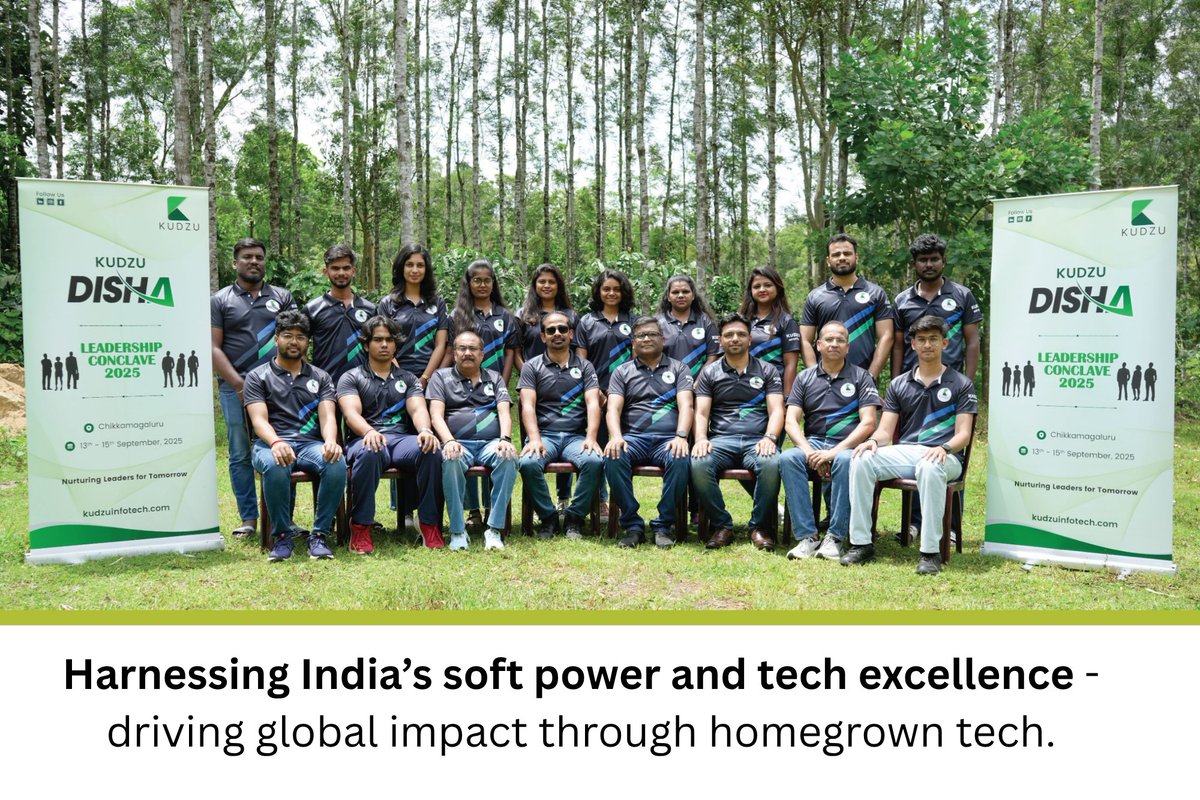 kudzu_infotech's tweet image. The recently held, KUDZU Leadership Conclave at Chikkamagaluru brought together our brightest minds to align on vision and innovation.

#KudzuLeadership #HomegrownTech #LeadershipConclave