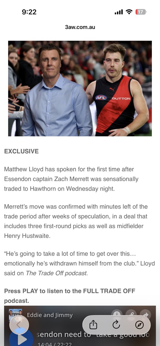 AdamFDaniell's tweet photo. @jock_reynolds 3AW https://t.co/QdujlRYqjH