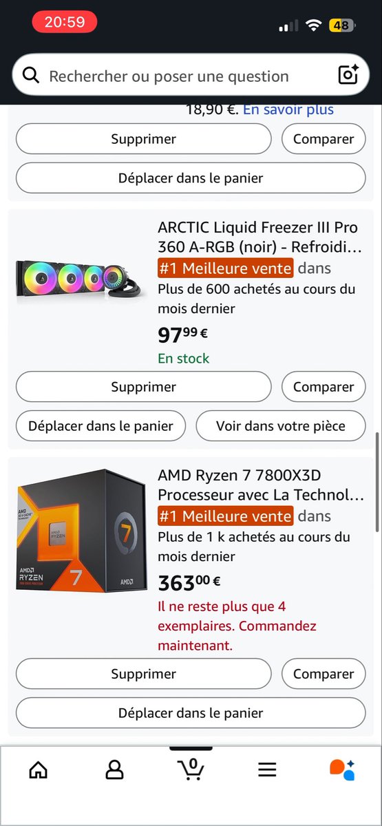 Myfa947143's tweet image. Salut j’ai besoin d’avis sur ma config pour 1800€ est ce que c’est compatible ? Et a la place de la rtx 4060 j’ai modifier avec la Asus Prime GeForce RTX 5060 Ti
8GB GDDR7 OC #pc #configpc #gamer