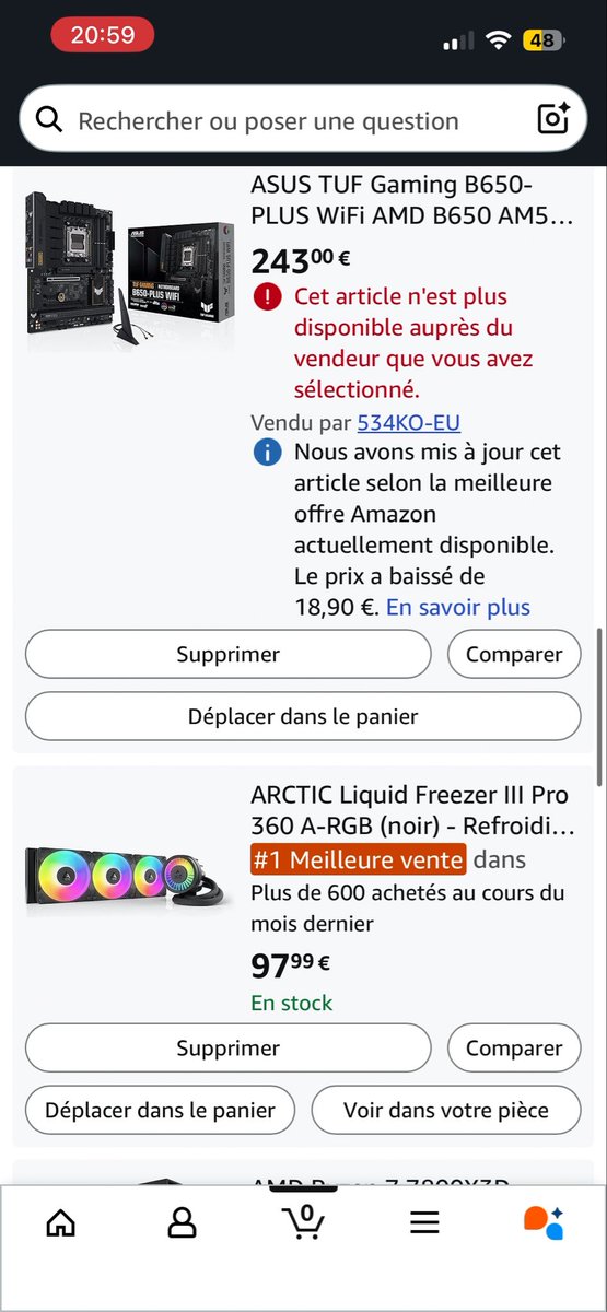 Myfa947143's tweet image. Salut j’ai besoin d’avis sur ma config pour 1800€ est ce que c’est compatible ? Et a la place de la rtx 4060 j’ai modifier avec la Asus Prime GeForce RTX 5060 Ti
8GB GDDR7 OC #pc #configpc #gamer