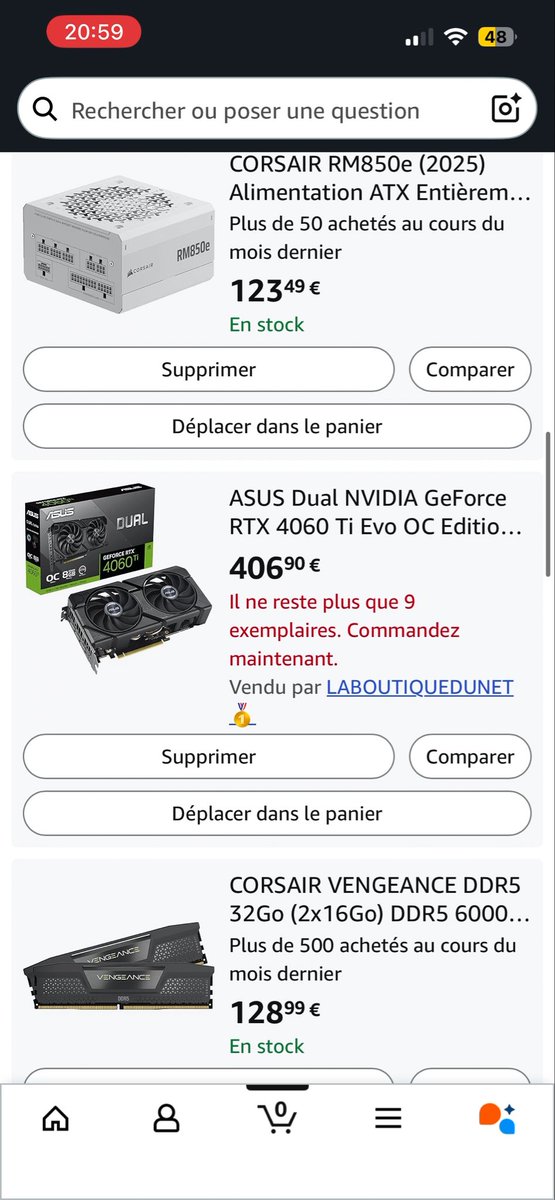 Myfa947143's tweet image. Salut j’ai besoin d’avis sur ma config pour 1800€ est ce que c’est compatible ? Et a la place de la rtx 4060 j’ai modifier avec la Asus Prime GeForce RTX 5060 Ti
8GB GDDR7 OC #pc #configpc #gamer