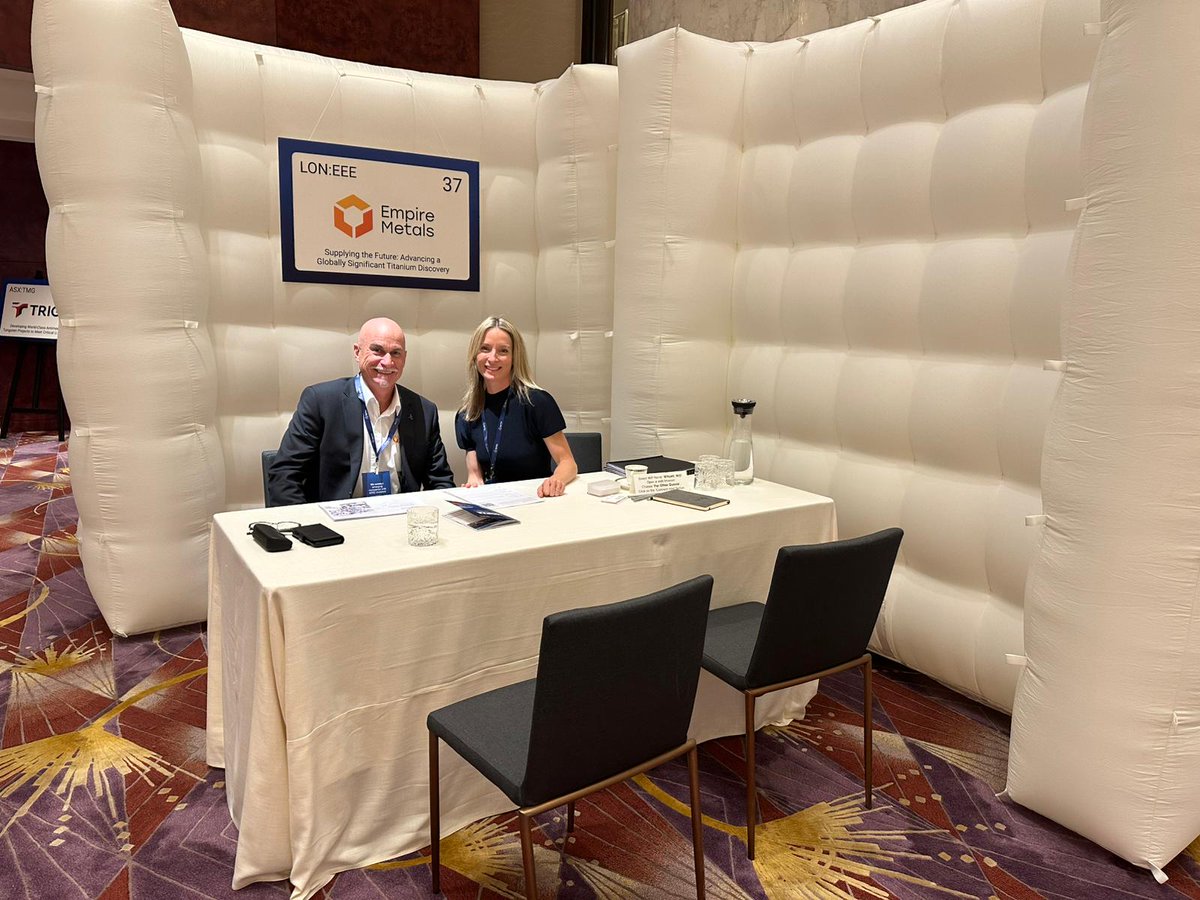 Shaun Bunn and Arabella Burwell at the Ignite Investment Summit in Hong Kong, where they have been meeting with global investors from top funds and institutions.

#EEE #Titanium #IgniteInvestmentSummit