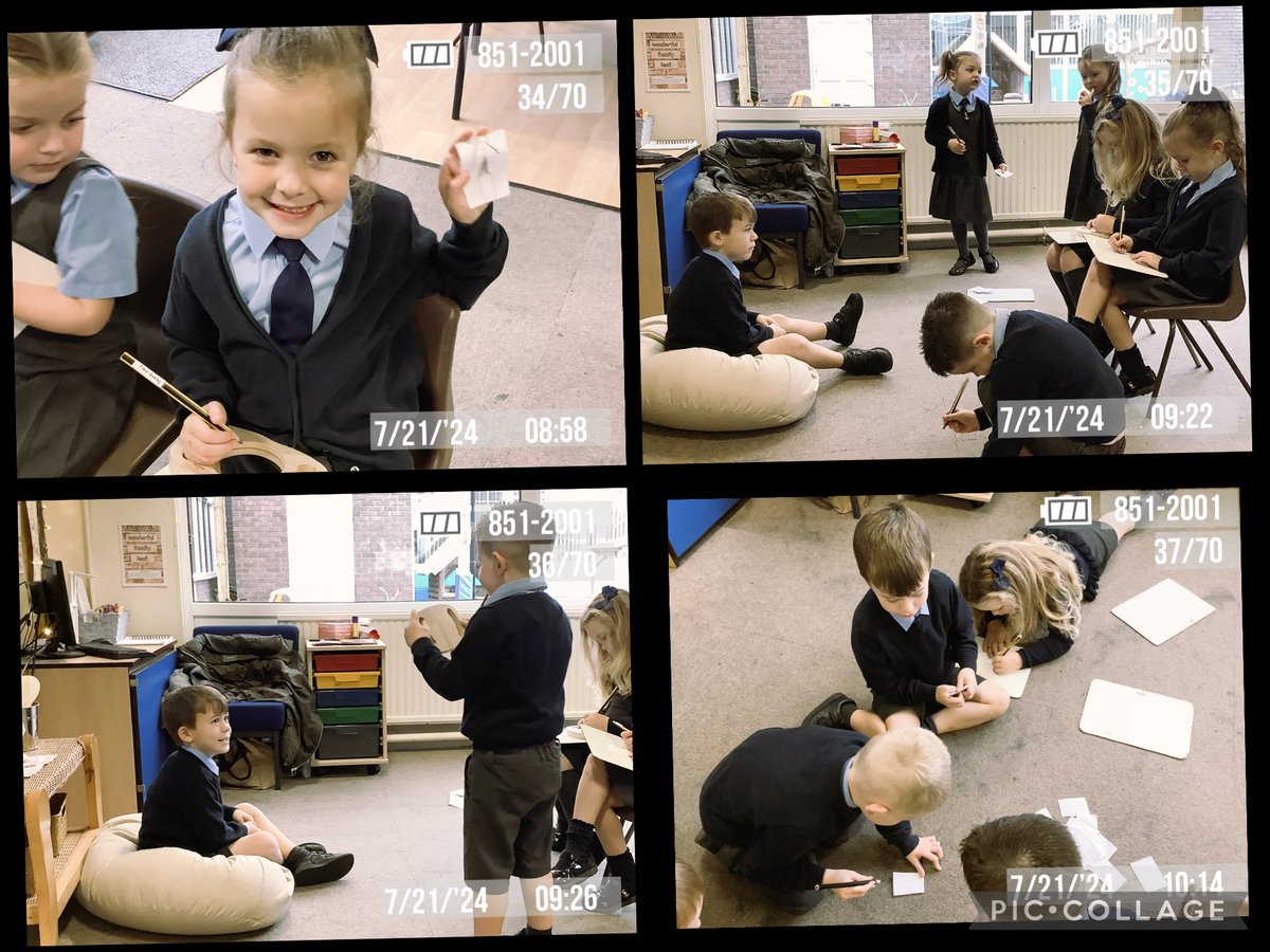 It’s school photo day today, and our children have been inspired to play photographers. They set up their own photography studio and are busily creating portraits of their friends 📸