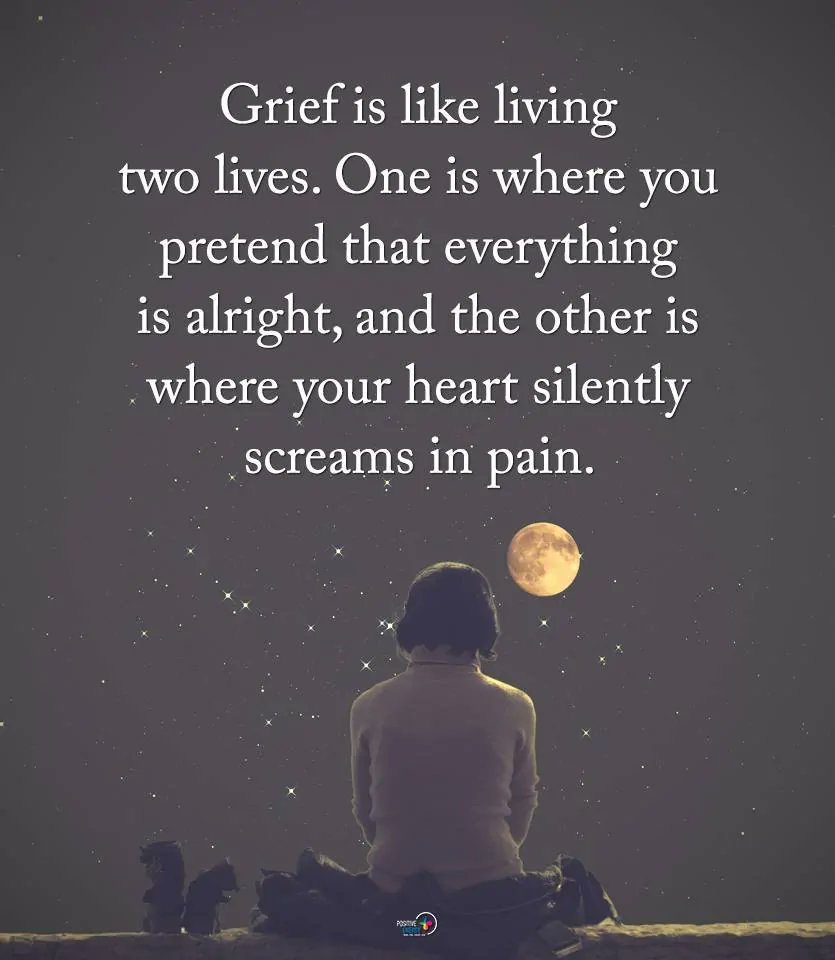 This is true.. i post a lot of jokes &amp; smiling photos on here as my outlet to mask things, but i think i speak for others &amp; not just myself in saying that the struggle is genuinely real. Grief has no time scale. 👍❤️