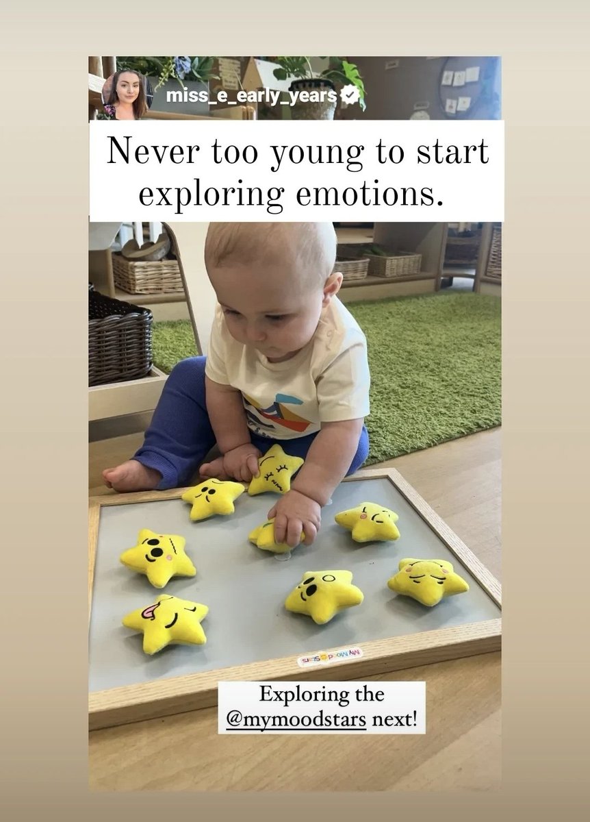 mymoodstars's tweet image. Pulling the Mood Stars off tgeir Velcro dots is one of the many games that very young children play with My Mood Stars.
Further play help them to recognise facial expressions and the words for those expressions.
mymoodstars.co.uk/shop
#learningdevelopment #EarlyYears