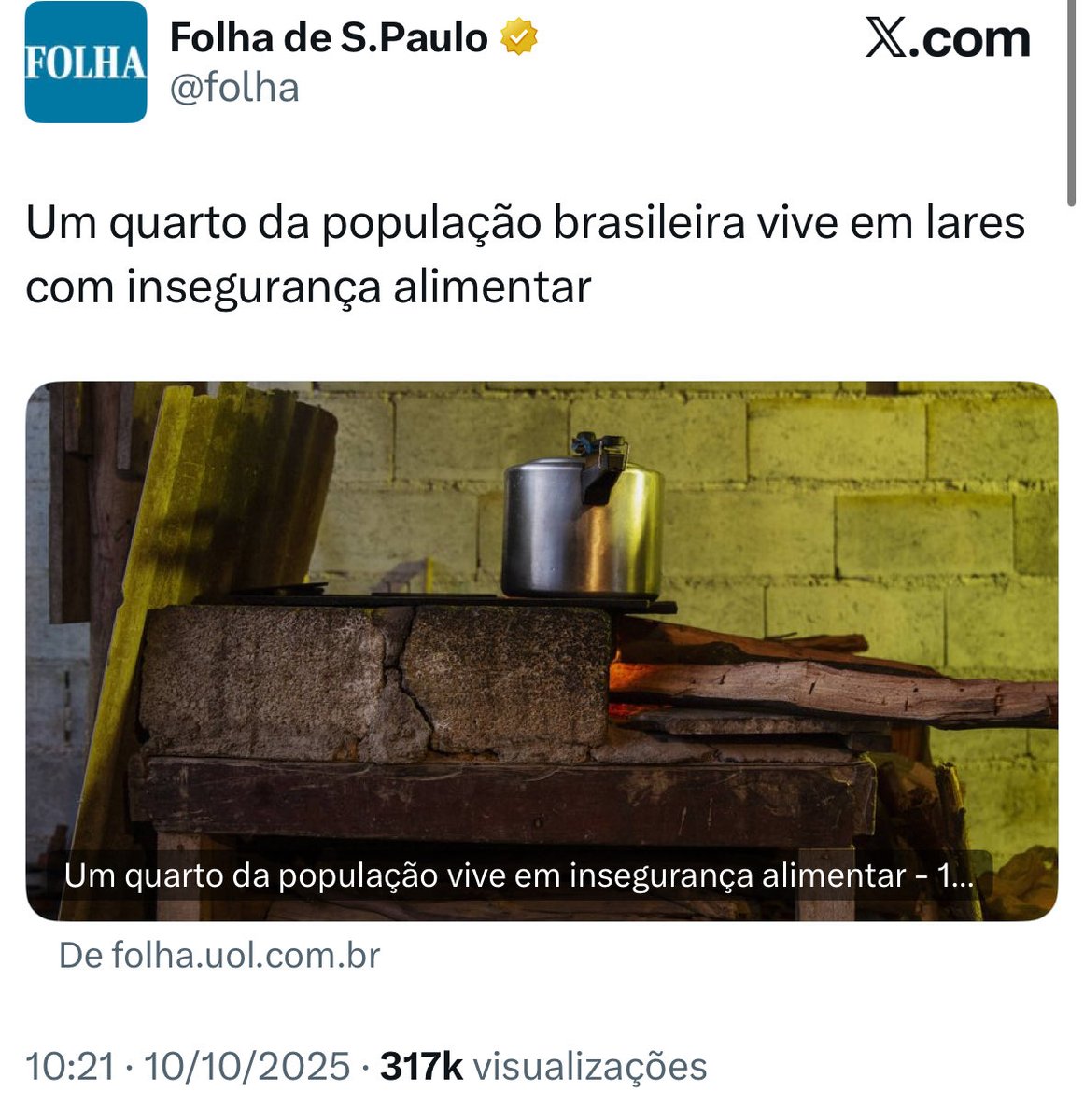 evandroratho's tweet image. Ao despejar milhões nos cofres da imprensa, Lula acabou com a fome no Brasil. O termo agora é insegurança alimentar.
Viu como é fácil resolver qualquer problema nesse país?