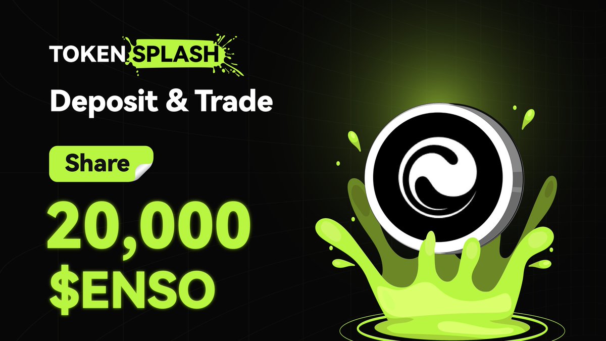 BitunixOfficial's tweet image. 🚀 Trade & Win 20,000 $ENSO! 🎉
@EnsoBuild is live on #Bitunix Token Splash!
Deposit, Trade & Earn — Share the 20,000 $ENSO prize pool!
Join here 👉 bitunix.com/token-splash/d…