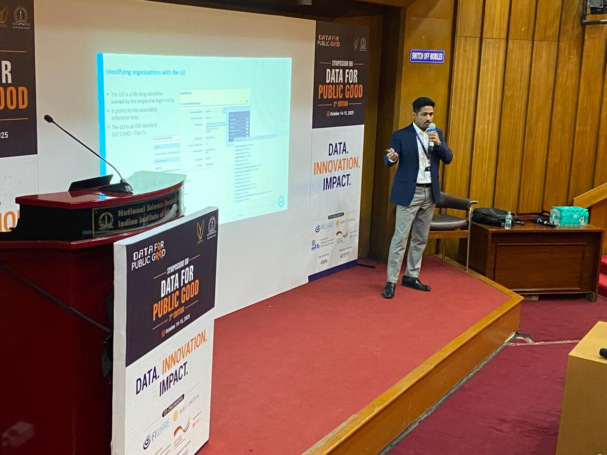 CDPG_IISc's tweet image. Trust, transparency, and traceability took centre stage as Vikas Panwar, Country Business Manager – India, Global Legal Entity Identifier Foundation (@GLEIF), spoke on “DPP & LEI – Open & Verifiable Ecosystem Globally.”
His session highlighted how Digital Product Passports…