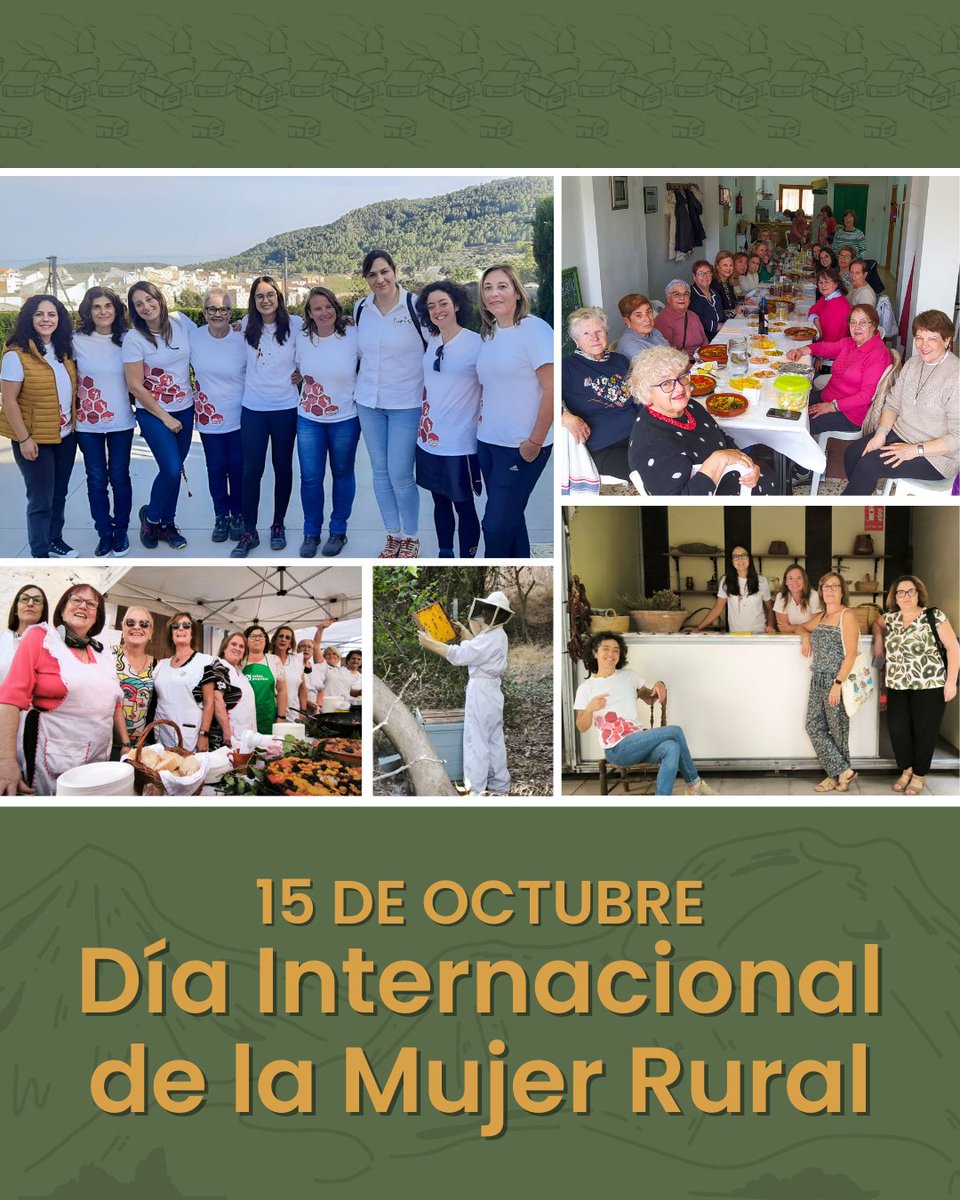 #DiaInternacionaldelaDonaRural
Celebrem i reivindiquem que som dones que vivim al Rural conscient i voluntàriament. Tradicionalment invisibilitzades. Però ja no. Nostre és el futur. Ací. En un entorn viu, sostenible, saludable, resilient… rural! Visquen les Dones Rurals!