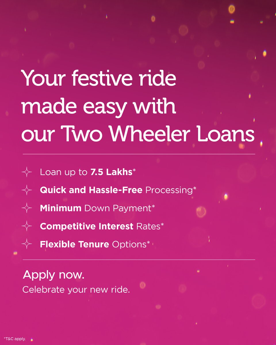 janabank's tweet image. Start small, celebrate big! 
This festive season, hit the road on your dream two-wheeler with us. Loans up to ₹7.5L, quick approvals &amp;amp; flexible options. Your ride to joy is a swipe away. 

Know More: jana.bank.in/loans/two-whee… 

#TwoWheelerLoans #JanaSFB