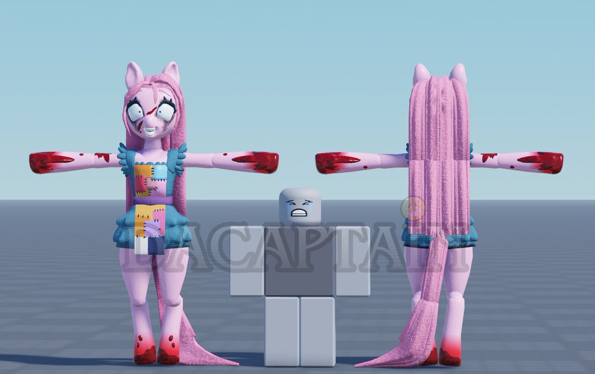 DaCapTainXD's tweet image. Unnamed Pinkamena's #PC2 Design Custom Model!
♻️🩷RTs and Likes Appreciated
Robloxian in the middle is for scaling.
It was very tiring to do this model, so no renders right now.
#pillarchase #pillarchase2 #creepypasta #mlp #roblox #robloxdev