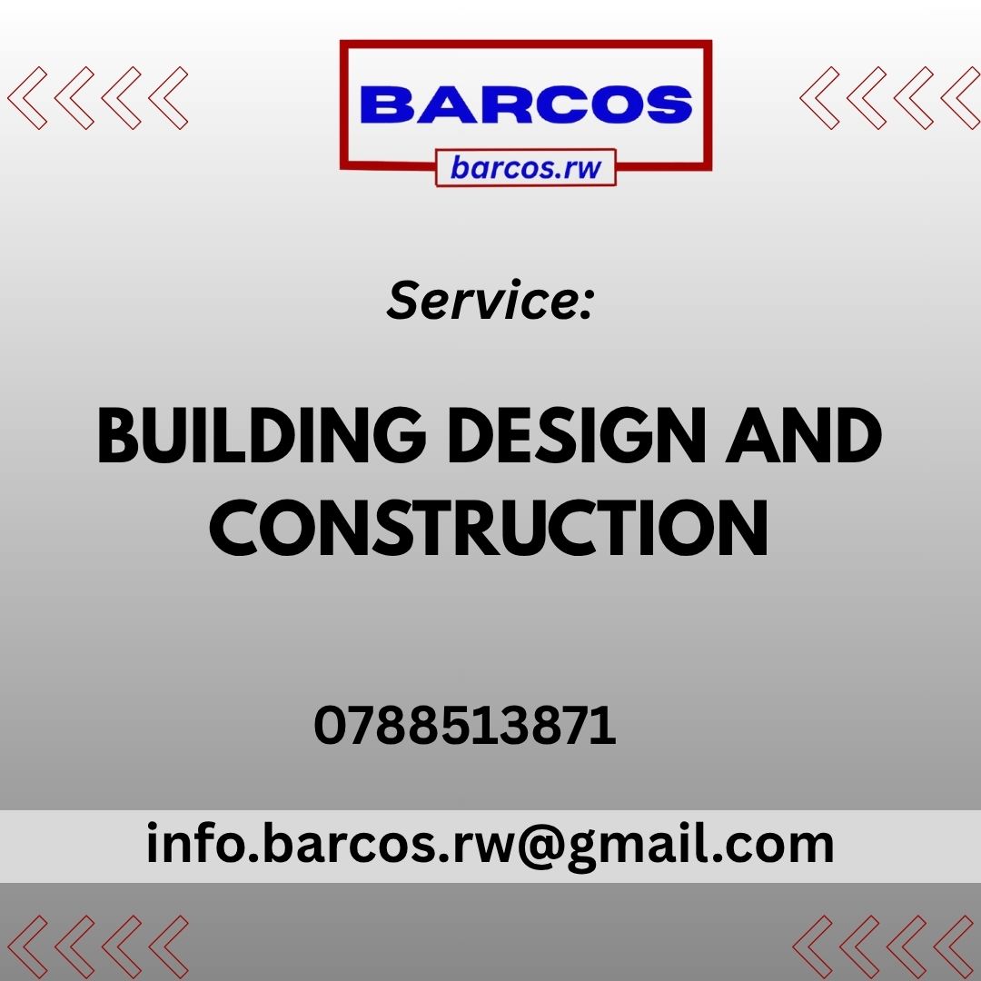 NDOMBIZI 🇷🇼 (@ndombizi) on Twitter photo BARCOS CONSTRUCTION Ltd
Tubafutiye service z'ubwubatsi, gupima ubutaka & kubafasha gushaka ibyangombwa byo kubaka n'ibindi.
Mwatwandikira kuri info.barcos.rw@gmail.com cg Mukaduhamagara kuri 📞 0788513871
Barcos Co. Ltd niyo company yizewe mubwubatsi kandi duhari kubwanyu.🤞 BARCOS CONSTRUCTION Ltd
Tubafutiye service z'ubwubatsi, gupima ubutaka & kubafasha gushaka ibyangombwa byo kubaka n'ibindi.
Mwatwandikira kuri info.barcos.rw@gmail.com cg Mukaduhamagara kuri 📞 0788513871
Barcos Co. Ltd niyo company yizewe mubwubatsi kandi duhari kubwanyu.🤞