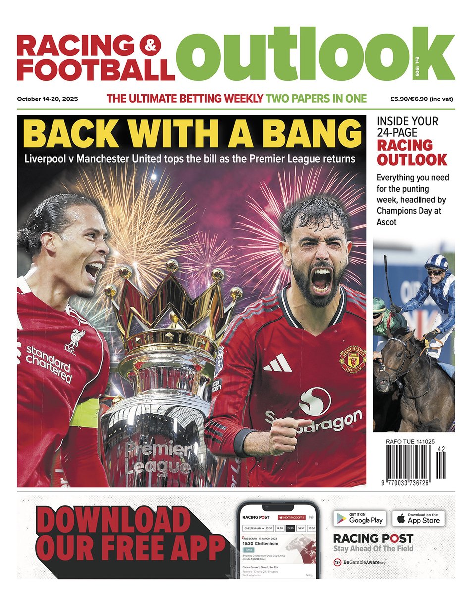 RFO Official (@rfoutlook) on Twitter photo 🗞️ This week's <a href="/rfoutlook/">RFO Official</a> is available in shops now!
Our team of experts have all the best bets for a busy week of action on the racing and football front 🏇 ⚽️
Plus, there's selections on the greyhounds and golf!
GRAB YOUR COPY NOW! 🗞️ This week's <a href="/rfoutlook/">RFO Official</a> is available in shops now!
Our team of experts have all the best bets for a busy week of action on the racing and football front 🏇 ⚽️
Plus, there's selections on the greyhounds and golf!
GRAB YOUR COPY NOW!