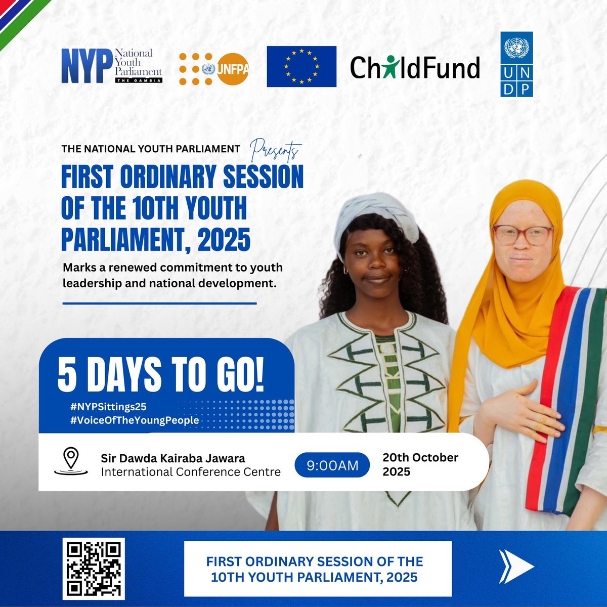 Day 5 🔥

In five days, the 10th National Youth Parliament sittings will bring together young leaders to debate, inspire, and drive change.

See you at the OIC soon. 

#NYPSittings2025 #YouthLeadership #CountdownToChange