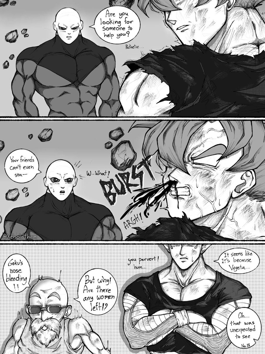 Xeholdthem's tweet photo. [Kakavege🥕🥗] It's just a power-up technique (1/2) 

Left→Right
#kakavege #カカベジ https://t.co/jUQnSdDWI0