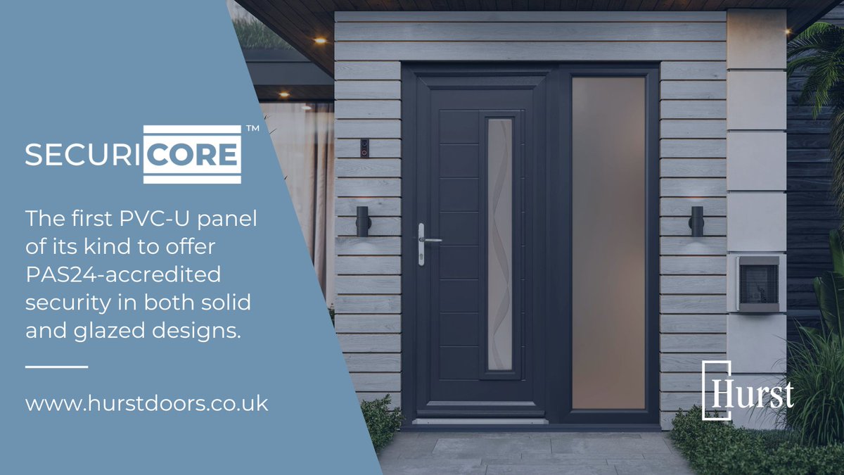HurstDoors's tweet image. For the first time, PVC-U panels can now meet PAS24 security standards as a fully accredited doorset. 

Learn more: ow.ly/Wljy50X64f5

#SecureSolutions #TradeDoors #InstallerChoice