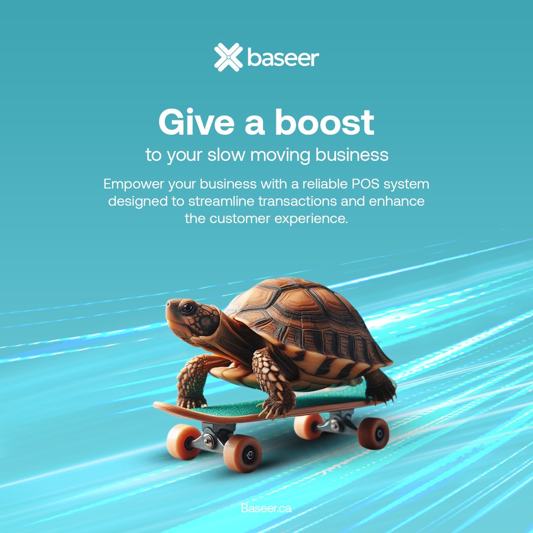 Baseer_canada's tweet image. Slow and steady doesn’t win in retail! 🐢
Give your business a boost with Baseer AI Cloud POS — faster checkouts, smoother management, and happier customers.

Schedule your demo now!
baseer.ca

#RetailTech #AIPOS #CustomerLoyalty #CanadianBusiness #SmallBusiness