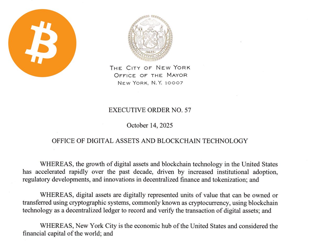 BitunixDE's tweet image. BREAKING: 🇺🇸 New York startet das erste städtische Amt für digitale Vermögenswerte.
Ein Meilenstein für Krypto-Adoption in den USA 🚀