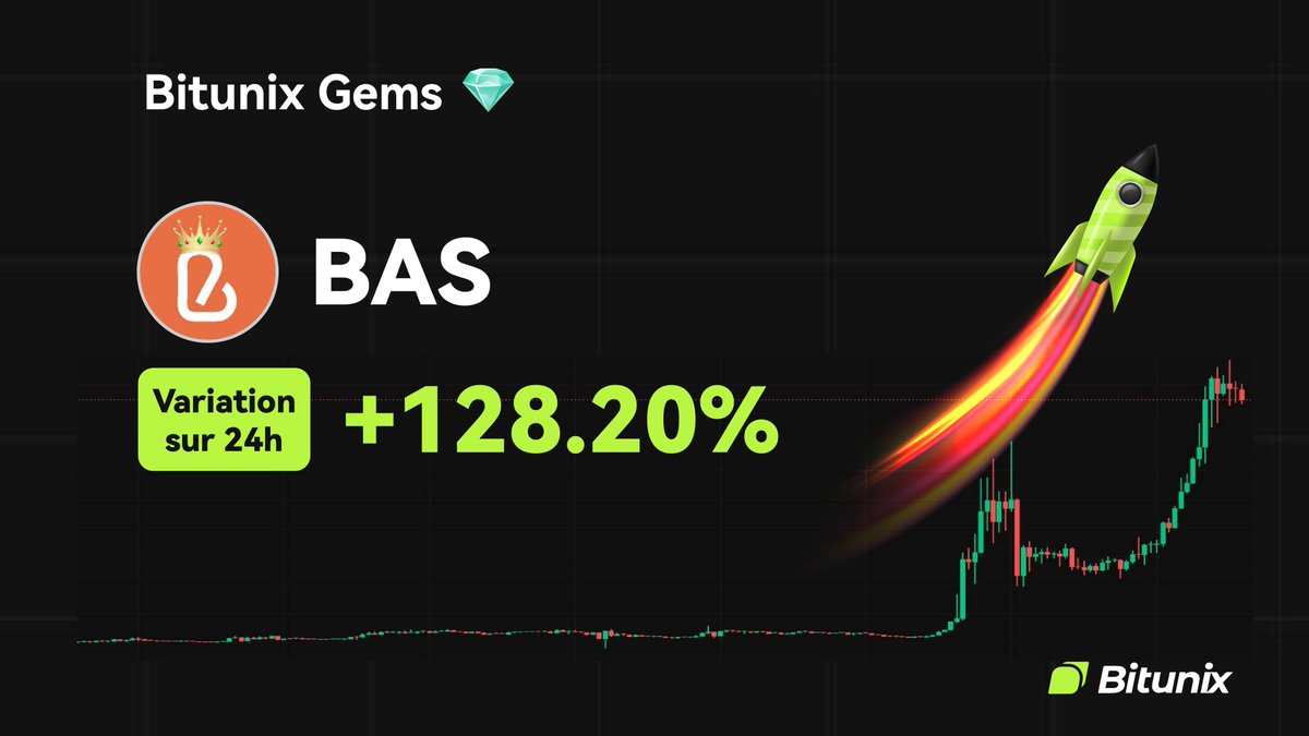 BitunixFR's tweet image. 💎 BITUNIX GEMS 💎
$BAS @BASCAN_io
Variation sur 24h : +128.20 %
📆 Listé le 01/09/2025
🚀 Trader maintenant sur :
short.bitunixads.com/zNVqCpXD
#Altcoin #Cryptomonnaies