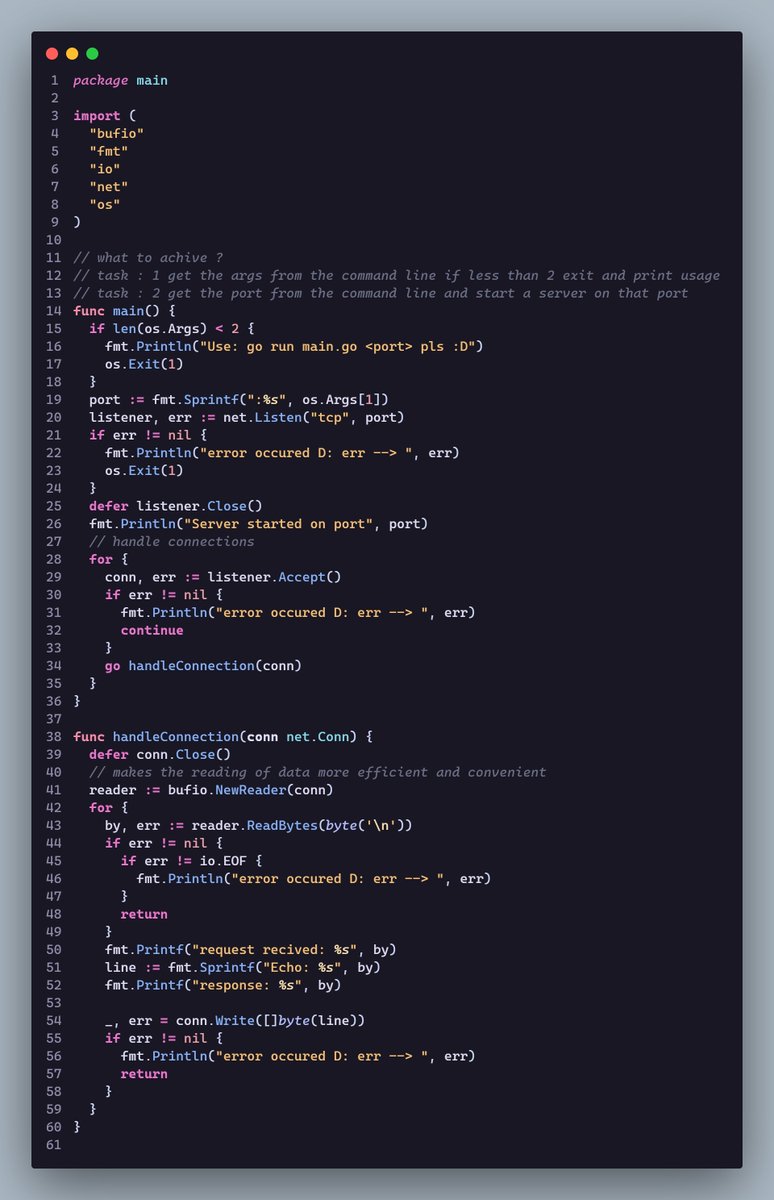 radiumcoders's tweet image. 10 | 100
on this special day we get a project :D
- TCP ECHO SERVER!!
GitHub repo : - github.com/radiumcoders/t…
make sure to star it :D
@ramxcodes @theorcdev
#100DaysOfCode #100daysofGo #golang #go