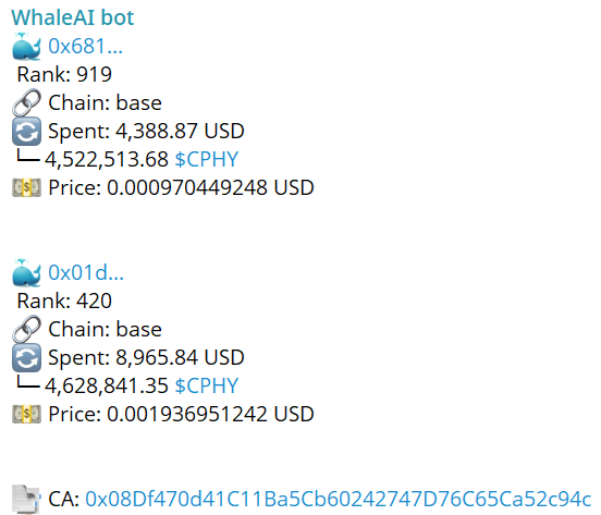 Whale_AI_net's tweet image. 👓🐳 $CPHY attracts smart whales&apos; attention

@cyberphysicsai – solves AGI using Bitcoin&apos;s Timechain

Founder @MuseRhymes fused blockchain as AI&apos;s &quot;physics body&quot; – solves LLM limits w/ Cypher Tempre:

✅ Forever Memory (no amnesia)
✅ Always Honest (no lies)
✅ Endless Growth…