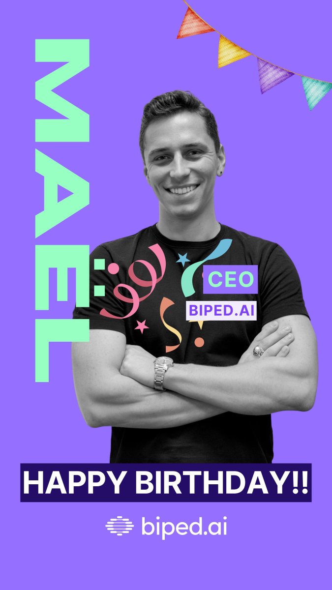 walkwithbiped's tweet photo. A special mention today: happy birthday to our CEO Maël Fabien 🎂
Your vision and heart are why biped exists. Thank you, Maël, wishing you the very best for all you’ve done and all that’s still to come!! ✨
#Leadership #Gratitude #AssistiveTech #biped.ai #noadevice https://t.co/cdJyGw6Mvh