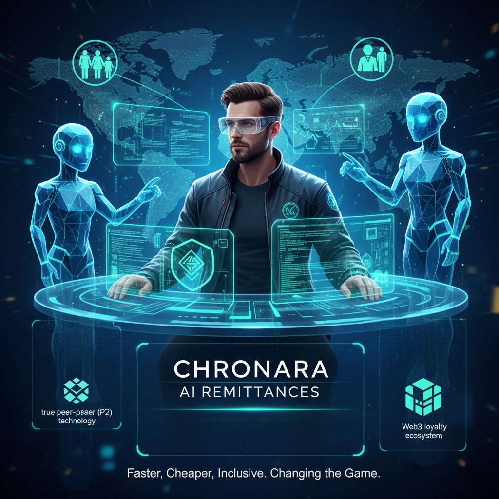 Game-changer alert!⚡
<a href="/Chronara_ai/">Chronara AI</a> AI Remittances pushing boundaries in fintech.
Built from the ground up w/ true P2P architecture, voice AI &amp; #Web3 loyalty, this is how inclusion meets innovation.
Join now: t.me/chronara_ai

<a href="/JamesTervit/">James T</a> Article👇
x.com/Chronara_ai/st…