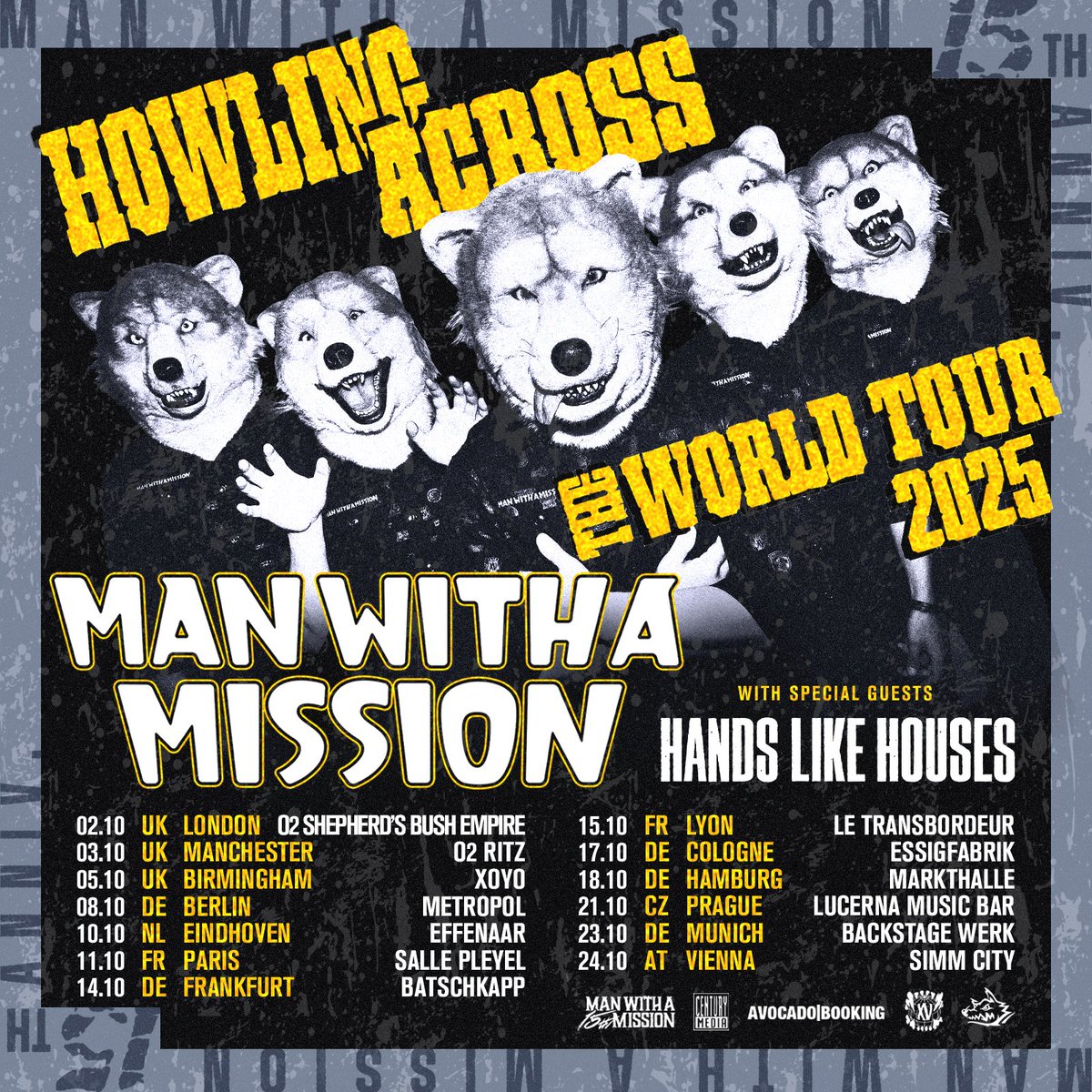 We’re over halfway through our UK &amp; EU tour and tonight we’re back in France! LYON, we’re coming for you! 🇫🇷🔥

Catch us at Le Transbordeur tonight. Last remaining tickets here: MWAM.lnk.to/live2025