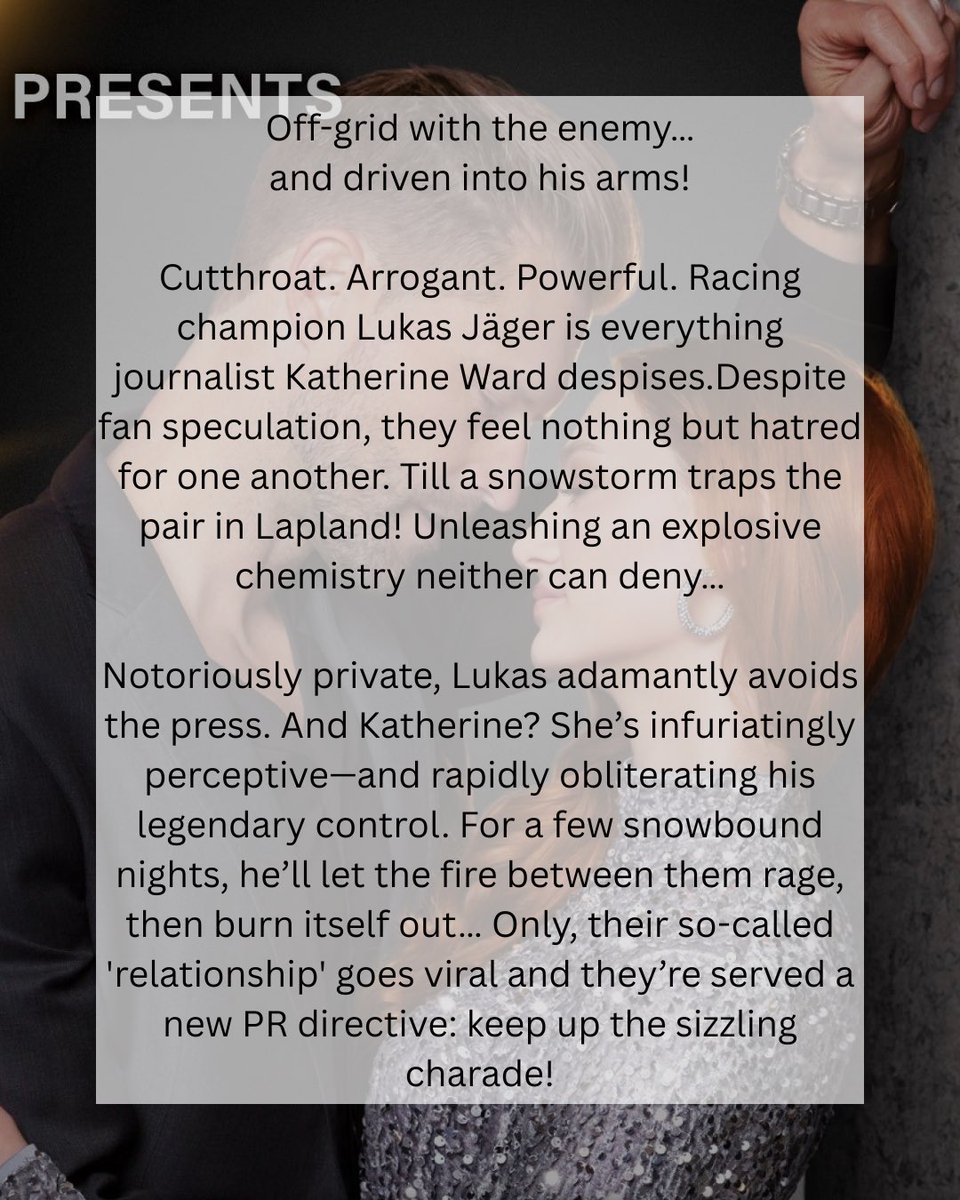 Trope reveal of my upcoming book, Snowed-In Enemies, which releases in December. A snowbound romance in time for the festive season

⚔️ Enemies to lovers
🥇 Sports romance
❄️ Snowbound 
🤥 Fake dating

#books #romance #romancebooks #romancereads #holidayromance #sportsromance