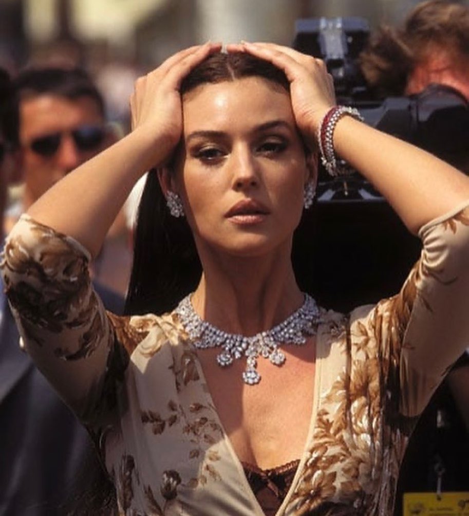 Monica Bellucci during the Cannes Film Festival, 1997.
